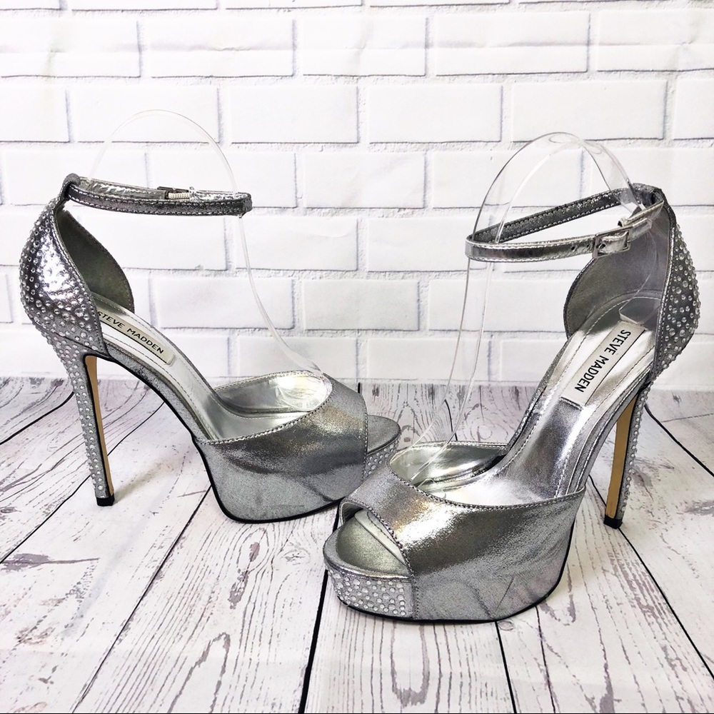 Steve Madden Nyxx Rhinestone 4" Platform Heels